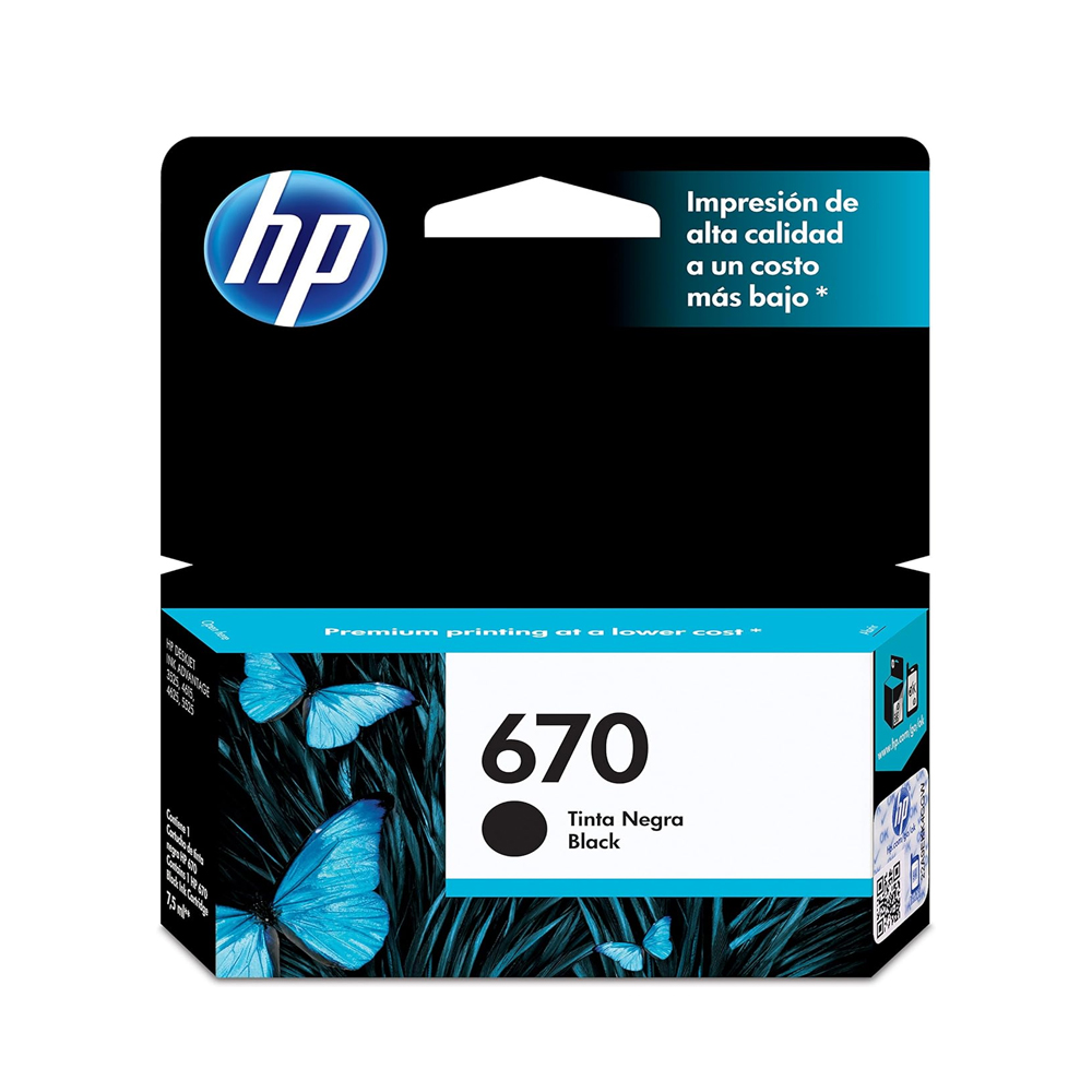 Tinta Hp Cz113Al (670) Negro (250 Pag)
