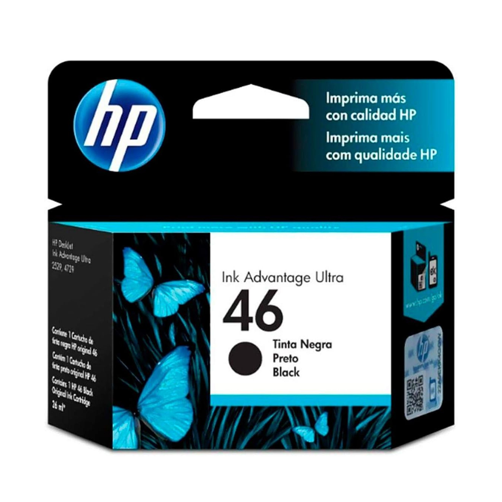 Tinta Hp Cz637Al (46) Negro 1500 Pgs