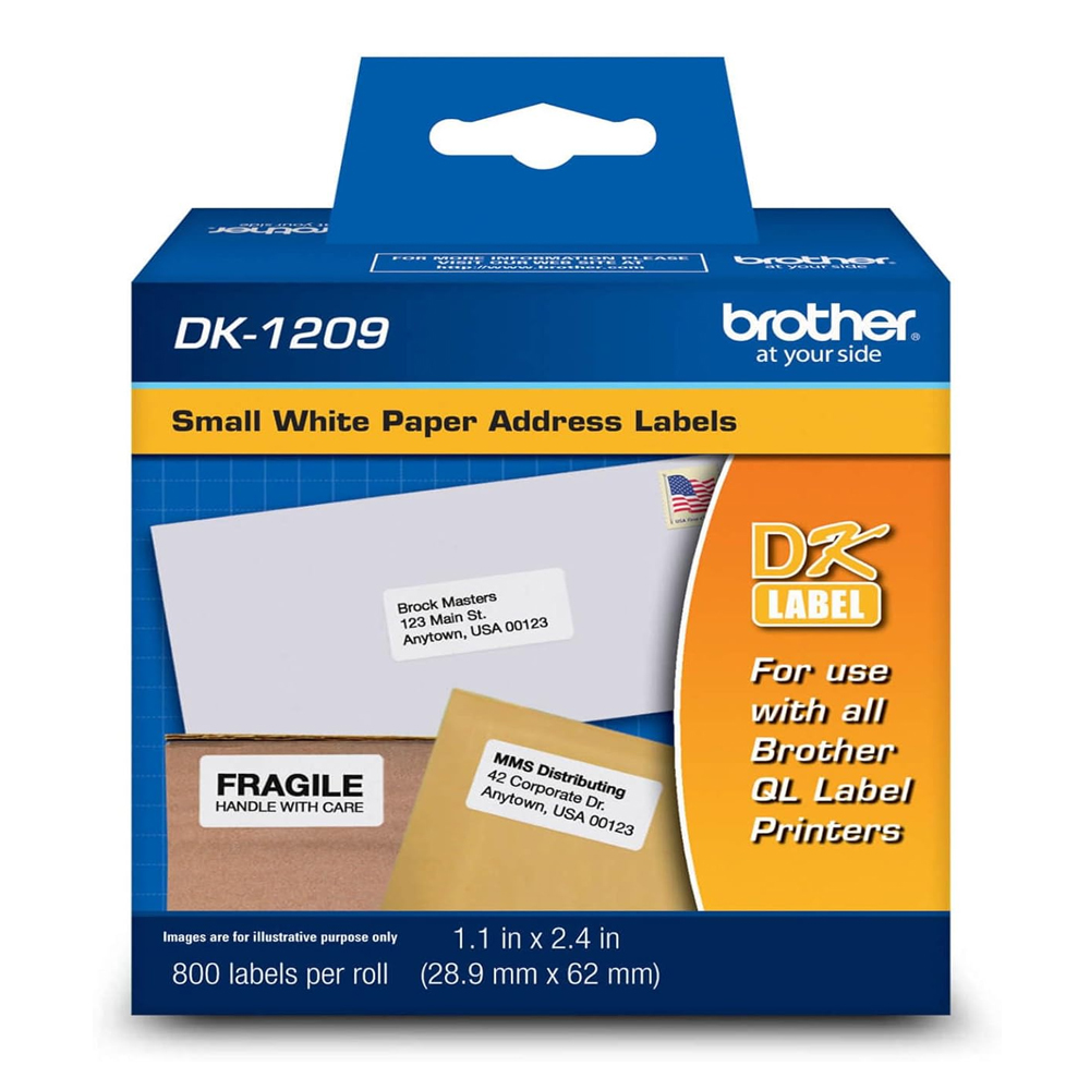 Cinta Brother DK-1209 QL550/1060 Precortada 800 ETQ
