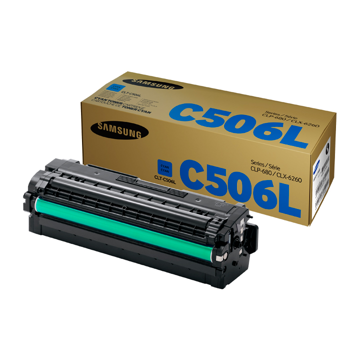 Toner Samsung Clt-C506L (Hp Su042A) Cyan 3,500 Pag 1 Toner Samsung Clt-C506L (Hp Su042A) Cyan 3,500 Pag - Imagen 1