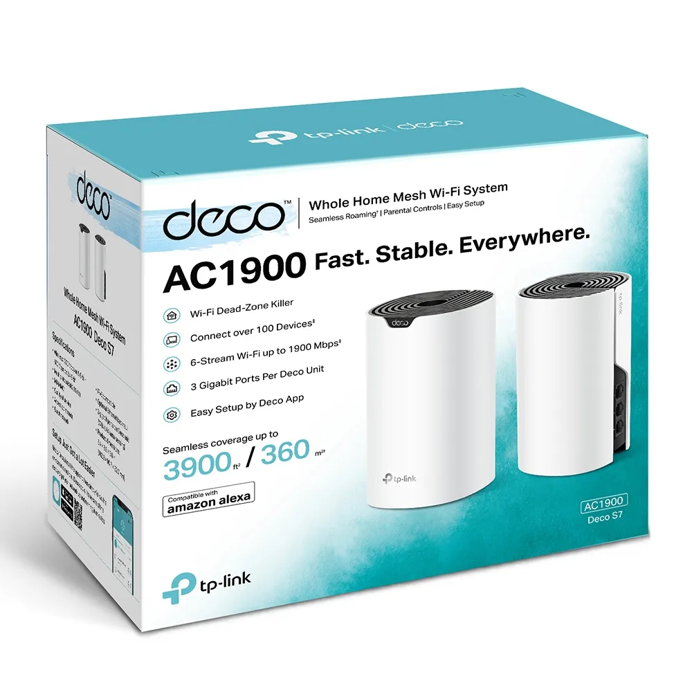 Router Tp-Link Mesh Deco S7(Paqx1) Ac1900 2 Band