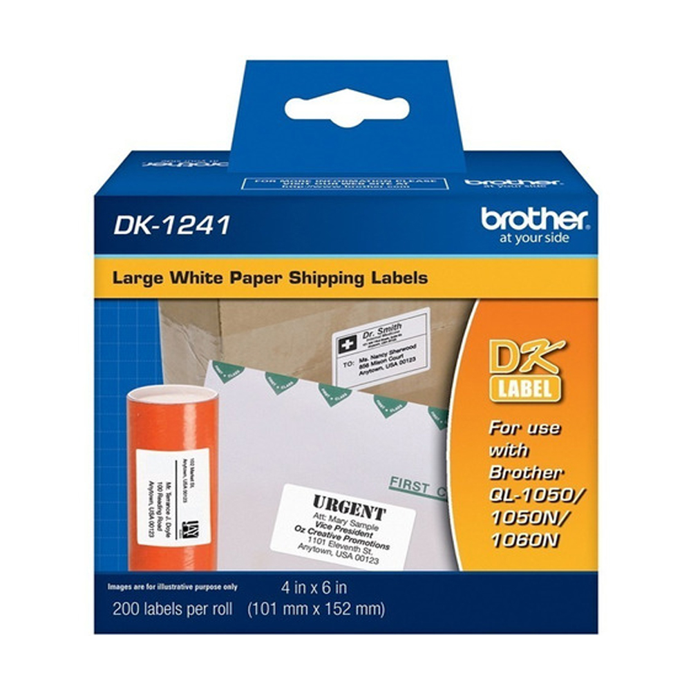 Cinta Brother Dk1241 Troquelada 4" X 6"