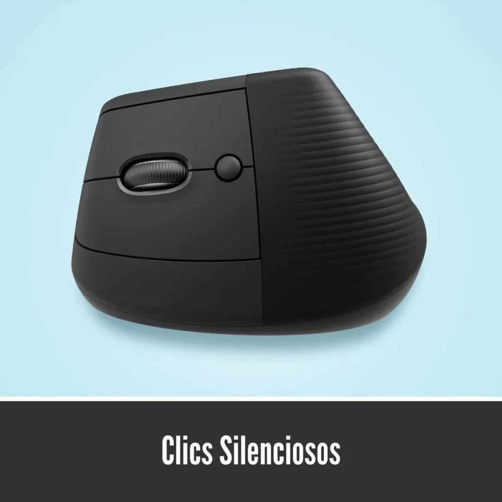 Mouse Logitech Lift Vertical Ergonómico Wireless Bluetooth Black - Imagen 6