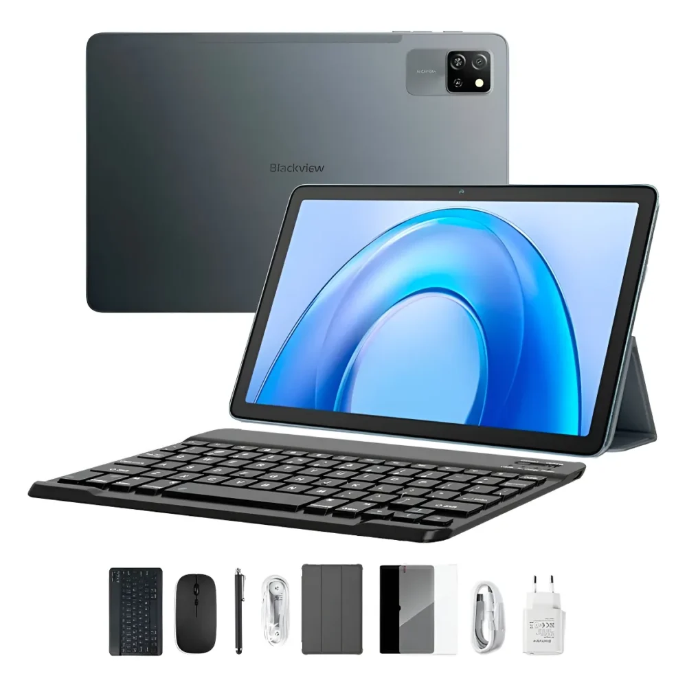 Kit Tablet Blackview Tab 60 Pro 10.1 Teclado, Mouse, Lápiz Gris Oscuro