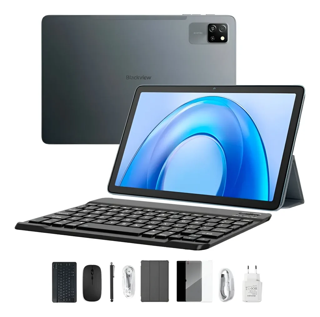Kit Tablet Blackview Tab 60 Pro 10.1 Teclado, Mouse, Lápiz Gris Oscuro