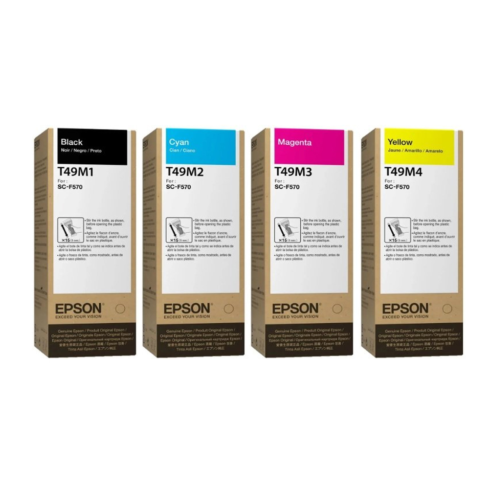 Kit Tinta Epson T49M SureColor F170 / F570 / F571 140ml Original