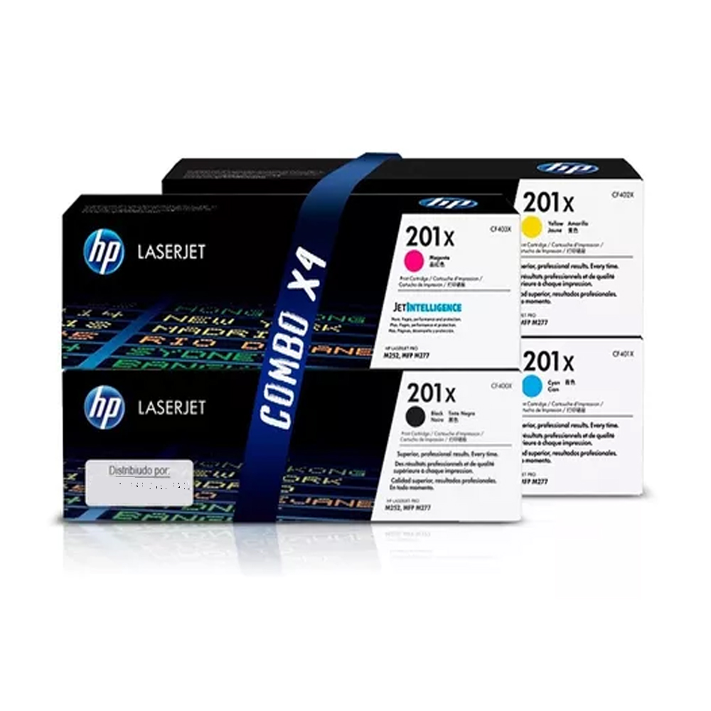 Kit de Toner HP 201X CMYK LaserJet M274/M277DW/M252DW