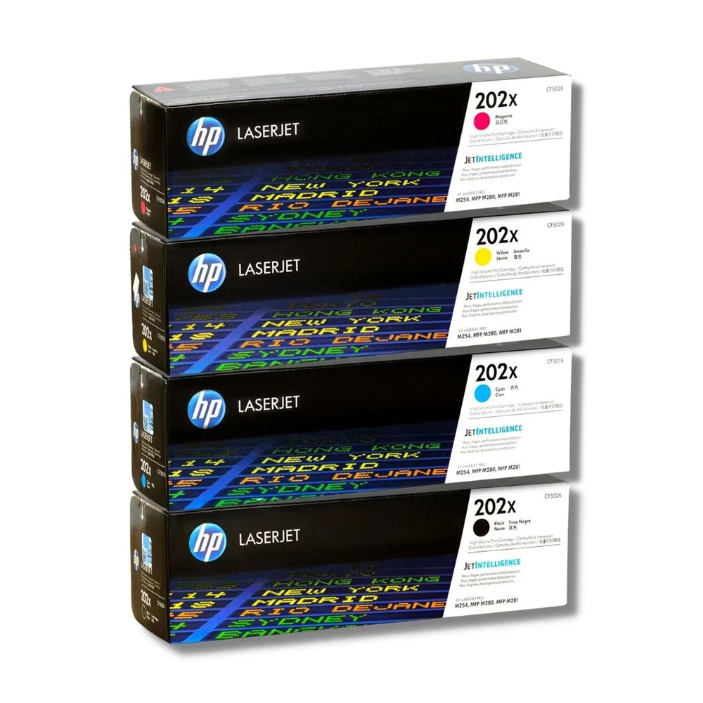 Kit de Toner HP 202X CMYK M280 M281fdw M254dw M254