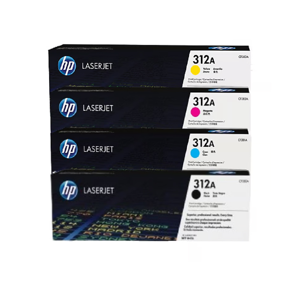 Kit HP Toner 312A Original HP Pack CMYK M476dn/ M476dw/ M476nw,