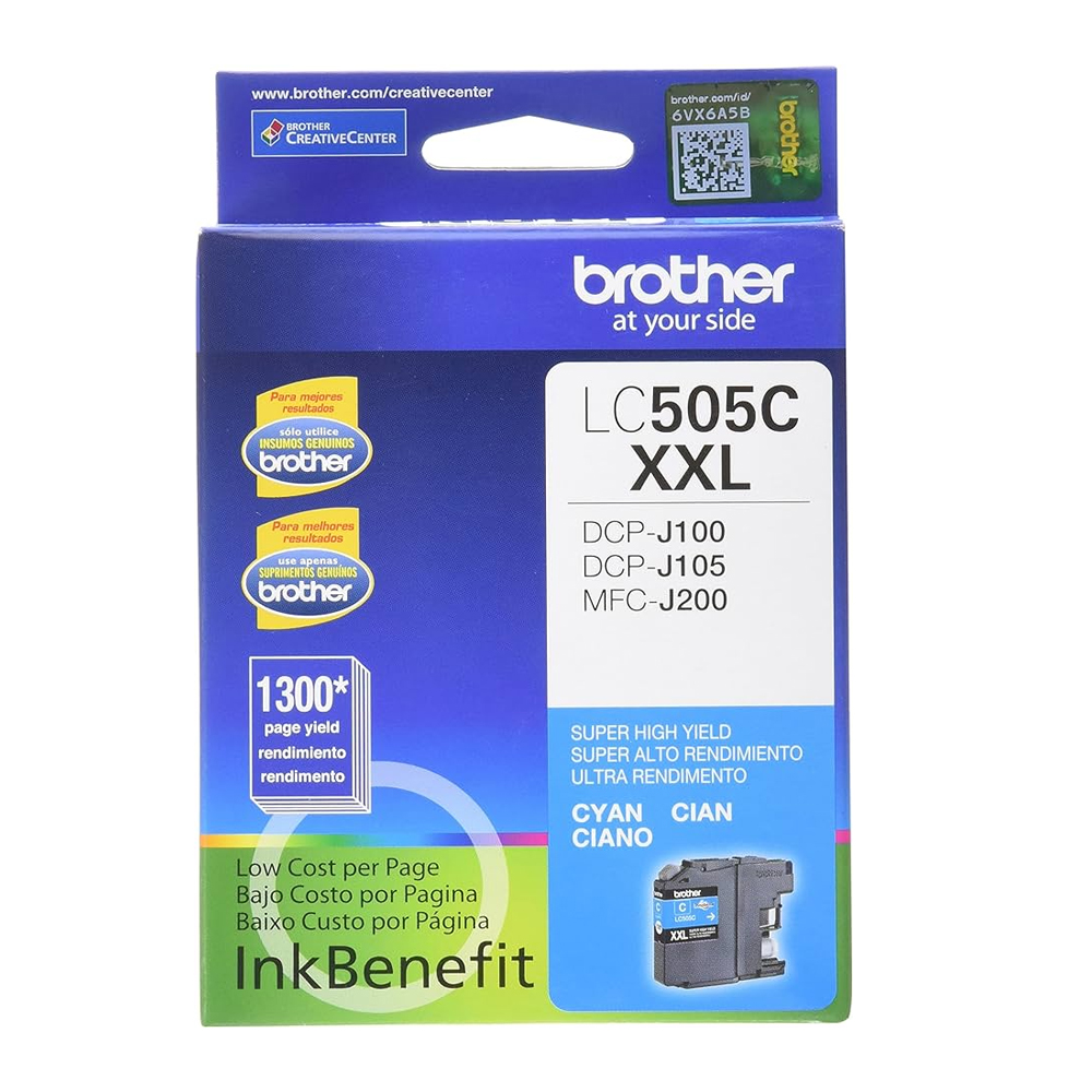 Tinta Brother Lc-505C Cian Dcpj100 / 105 / 200 - Imagen 1