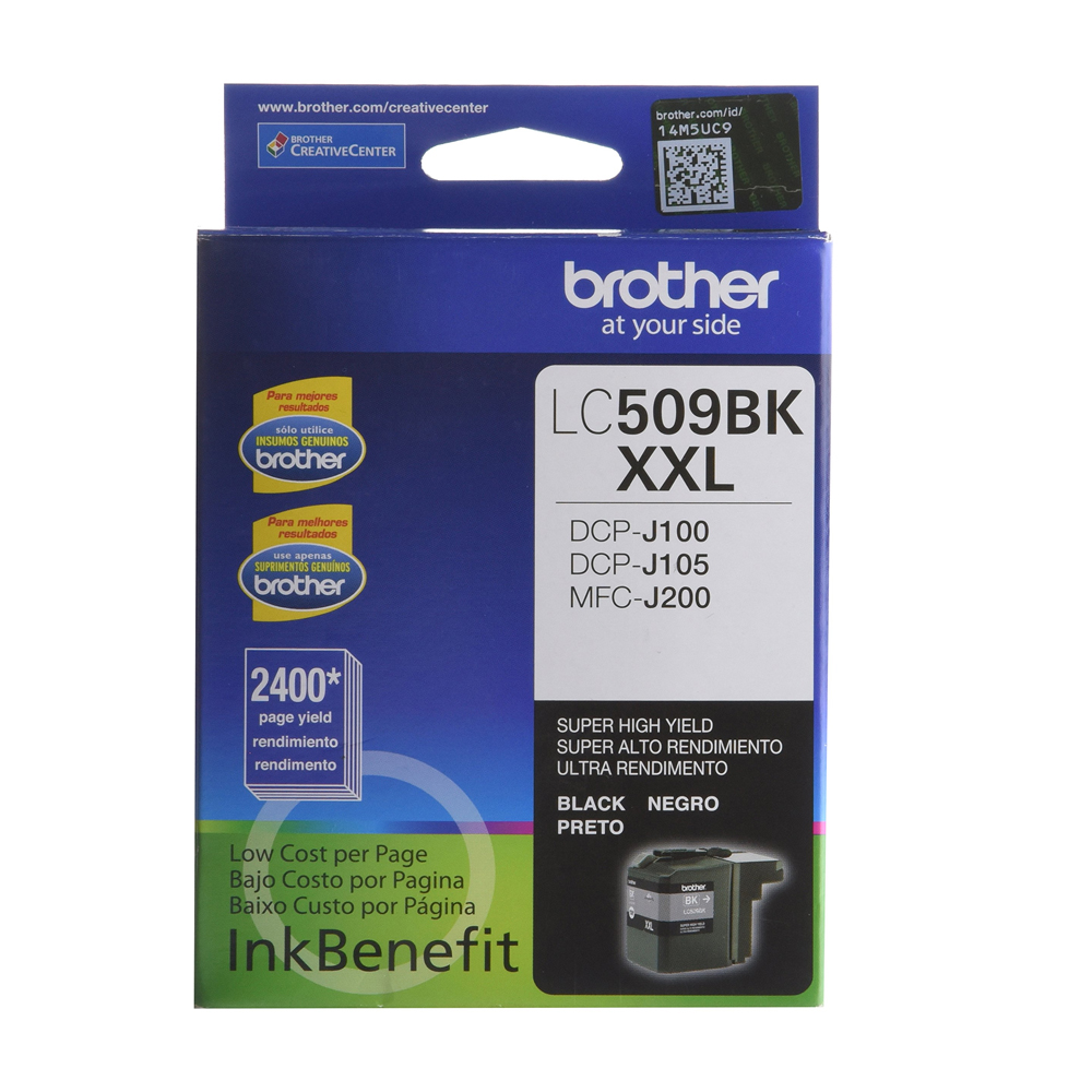 Tinta Brother Lc-509Bk Black Dcpj100 / 105 / 200 1 Tinta Brother Lc-509Bk Black Dcpj100 / 105 / 200 - Imagen 1
