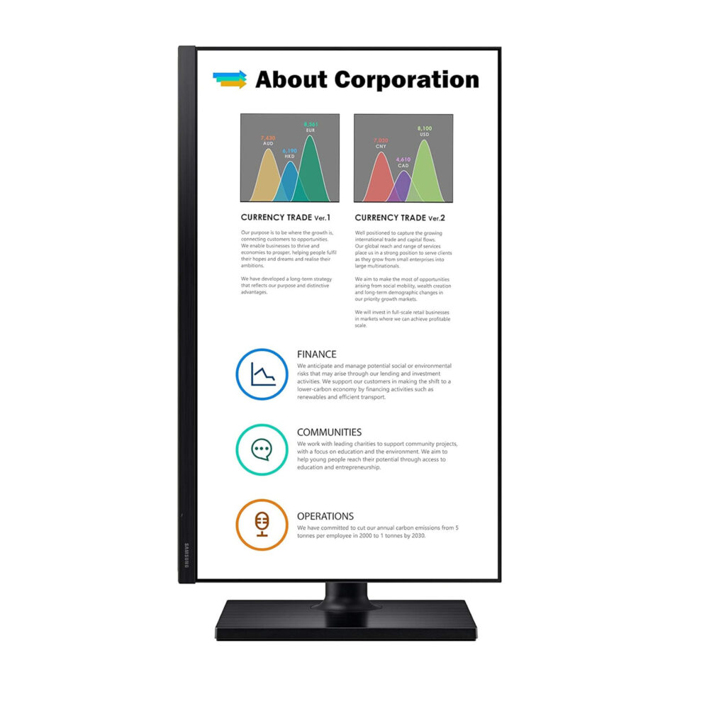 Monitor Samsung LF24T452FQNXGO 24" FHD LCD/LED IPS - HDMIx2, DP - Imagen 4