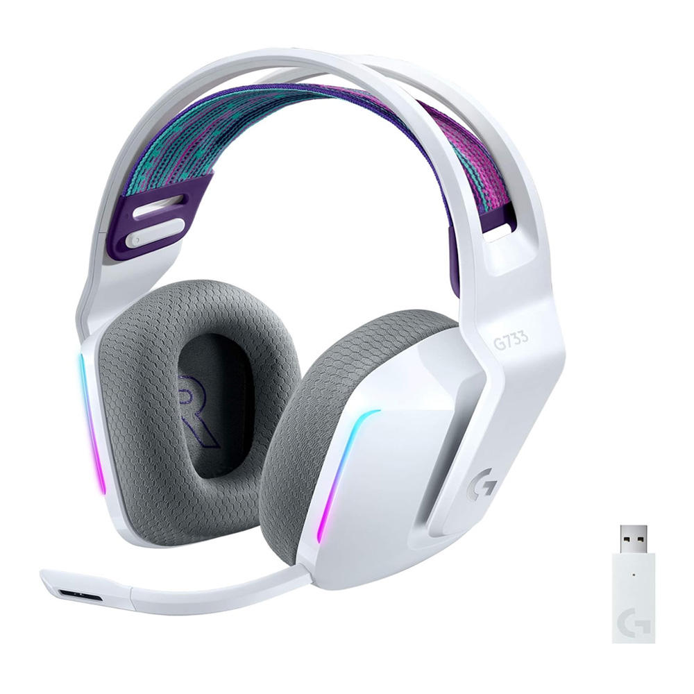 Audífono Gaming Logitech G733 LIGHTSPEED Inalámbrico Blanco
