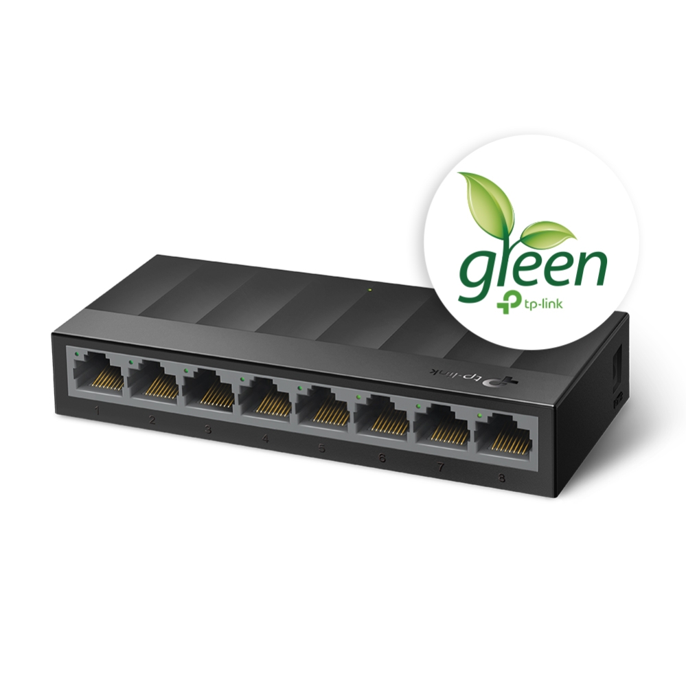 Switch TP Link LS1008G Con 8 Puertos 10,100,1000 Mbps