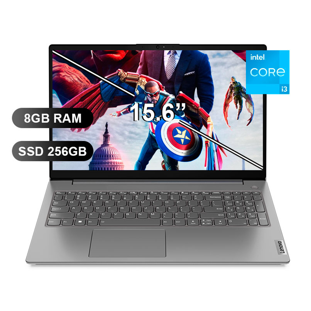 Laptop Lenovo Intel core I3 12va gen 8GB ram 256GB ssd 15.6 FHD Win 11 Pro