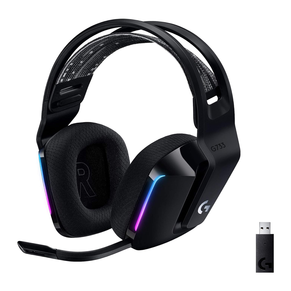 Audifono C/Microf. Logitech G733 Lightspeed Black (981-000863) 1 Audifono C/Microf. Logitech G733 Lightspeed Black (981-000863) - Imagen 1