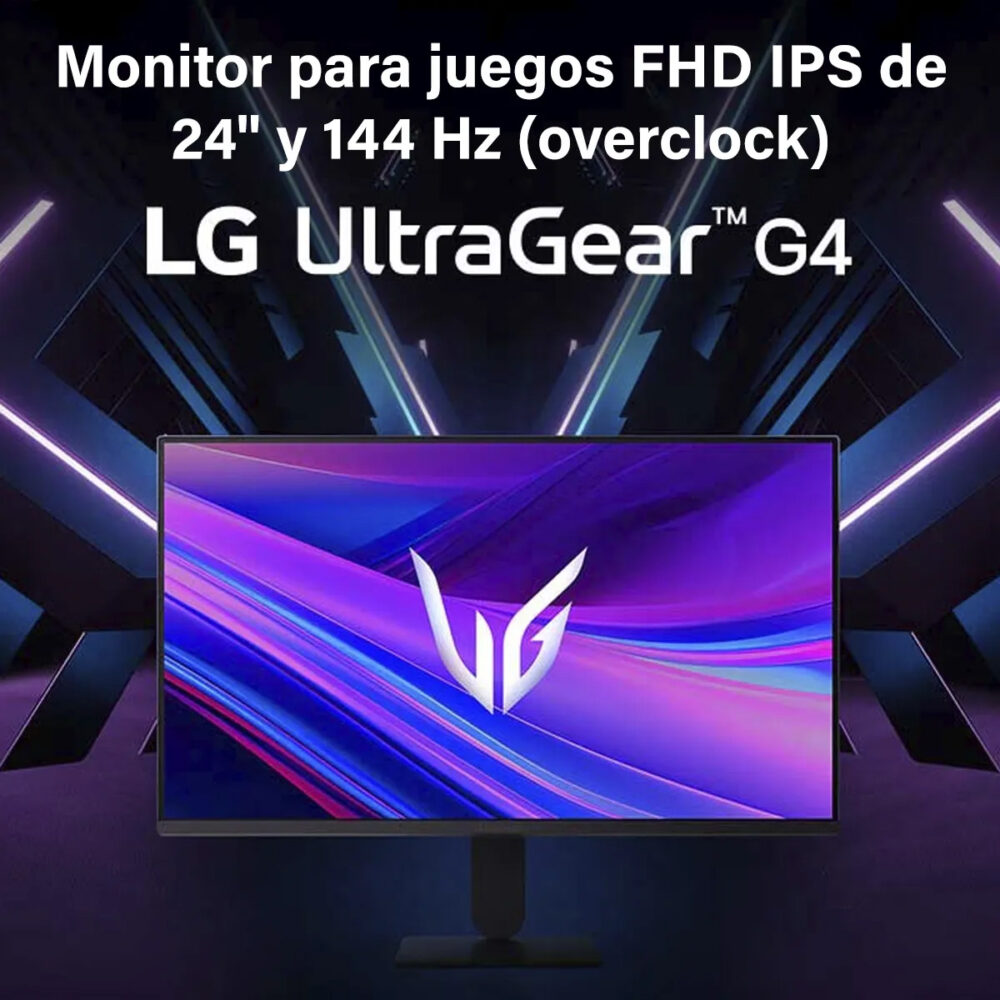 Monitor Gamer LG 24G411A-B 23.8″ IPS Full HD 144Hz 1 ms HDR10 HDMI DisplayPort - Imagen 5