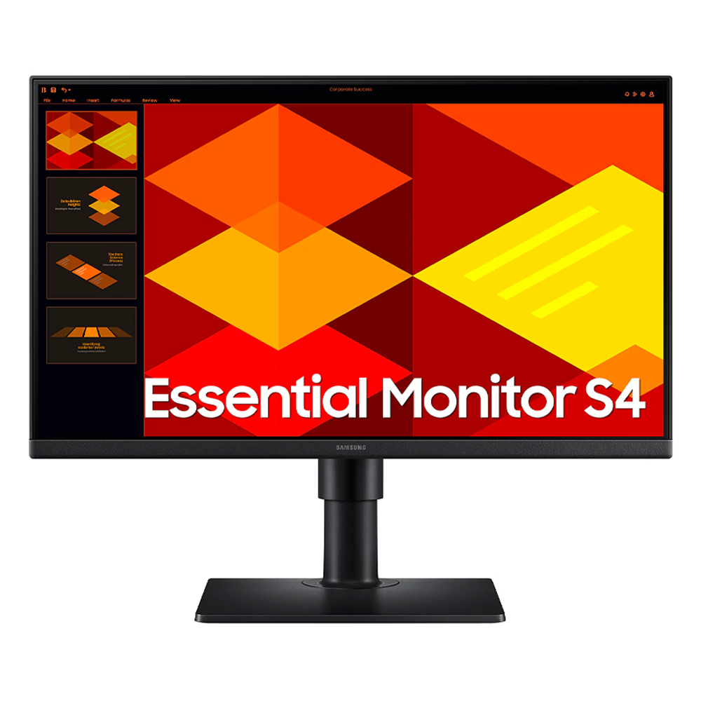 Monitor Samsung LS24D400GALXPE, Essential S4, 24" Ips, Fhd, 100Hz, 5Ms, Pivote