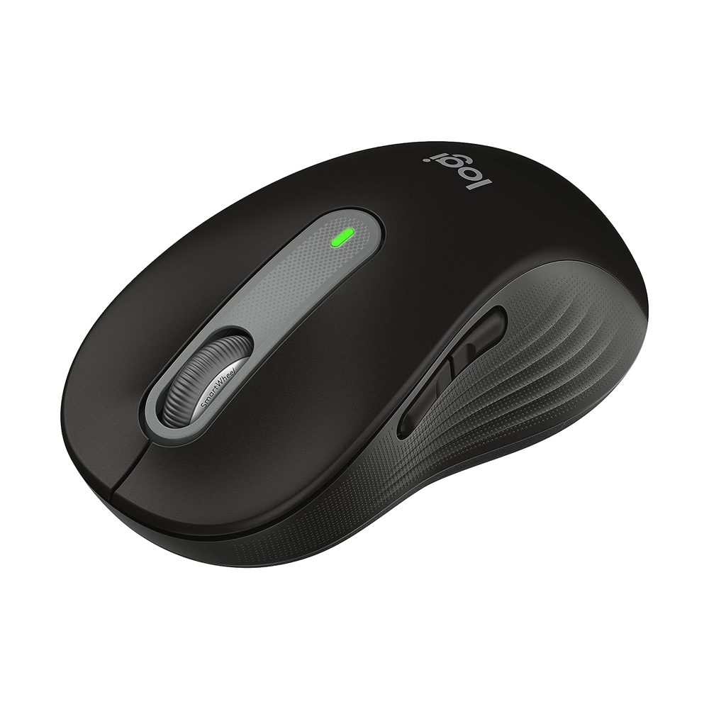 Mouse Logitech Signature M650 Silent Large Left Wireless/Bluetooth Black (910-006234)