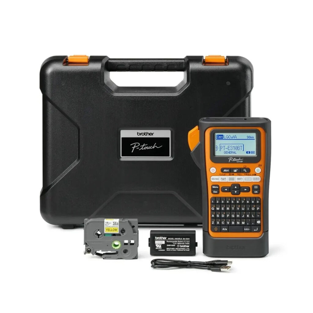 Rotuladora Industrial Portátil Brother PT-E310BTVP – Kit Profesional