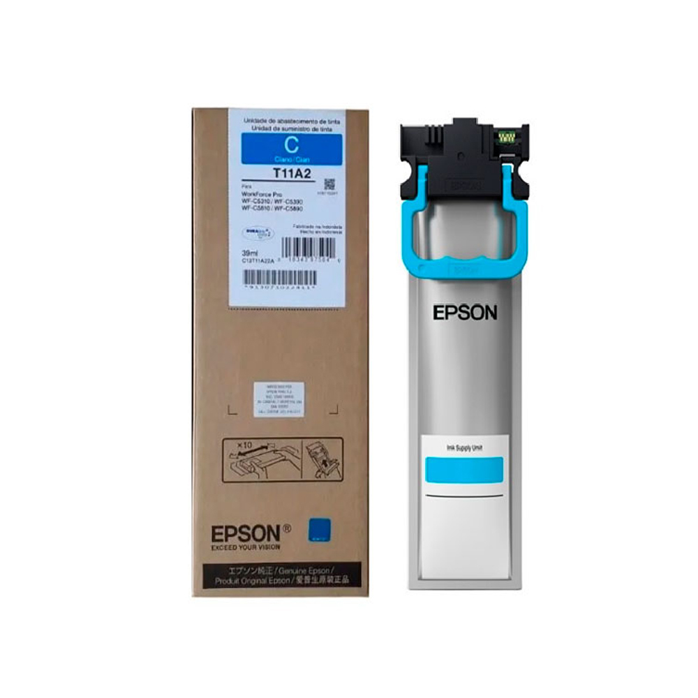 Tinta Epson T11A220-AL Cyan WF-C5310, WF-C5390, WF-C5810 y WF-C5890