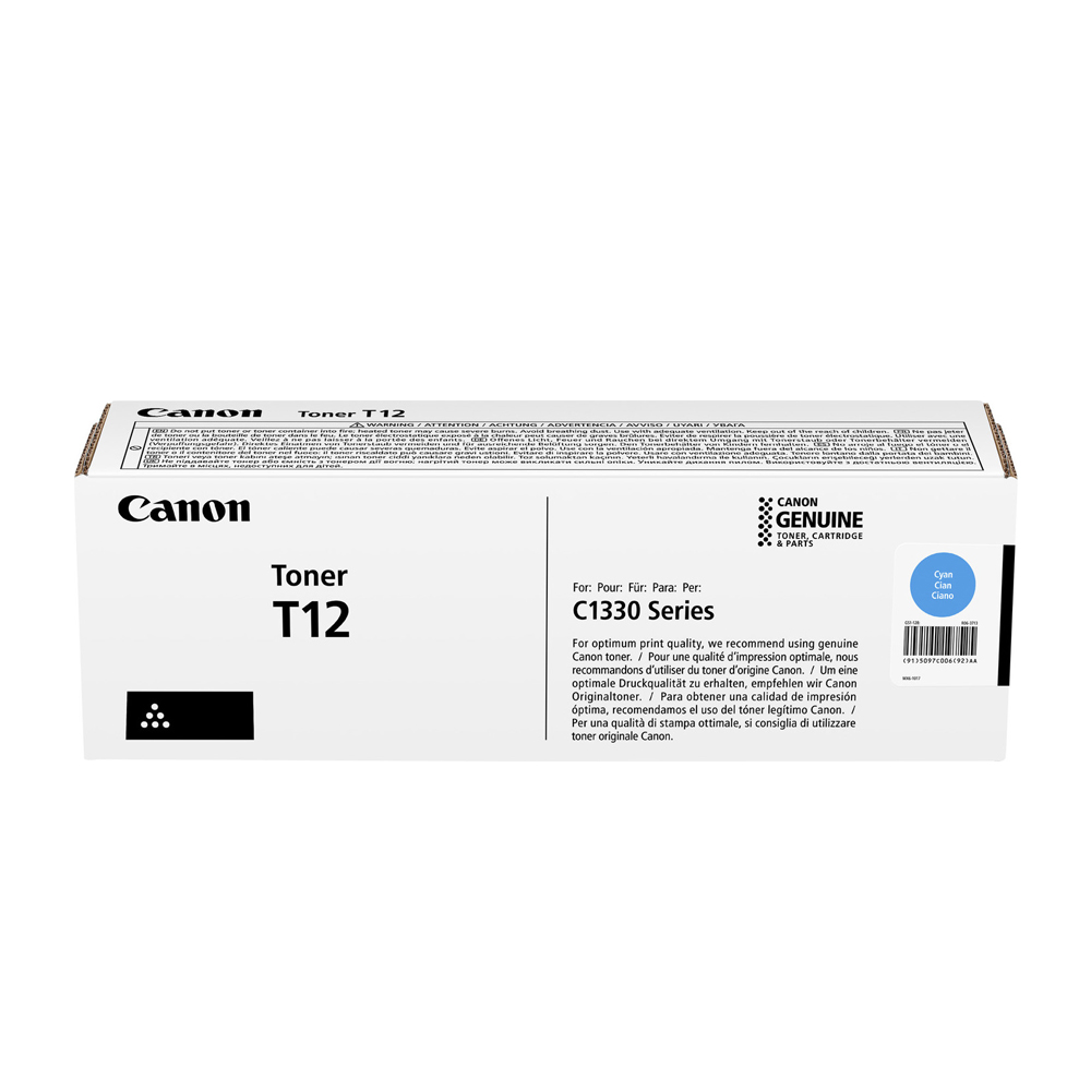 Toner Canon T12 Cyan 1 Toner Canon T12 Cyan - Imagen 1