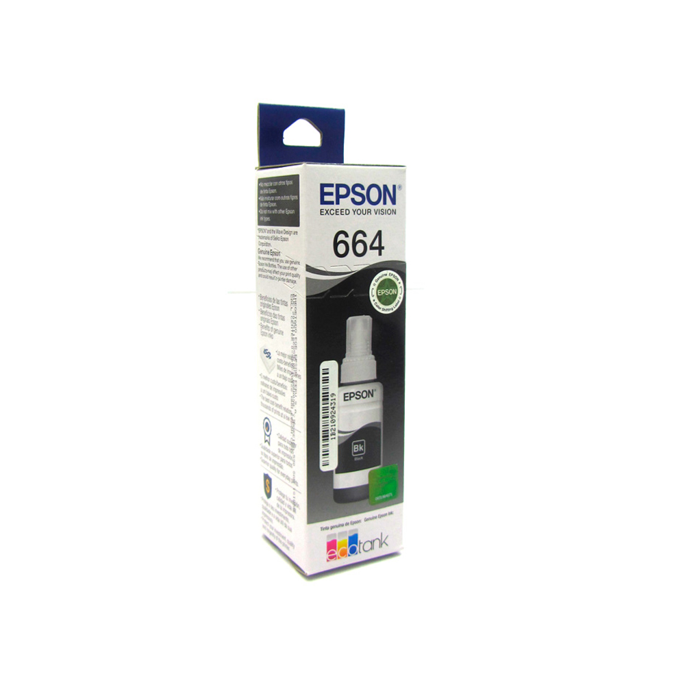 Botella Tinta Epson T664120-Al Negro Para L200