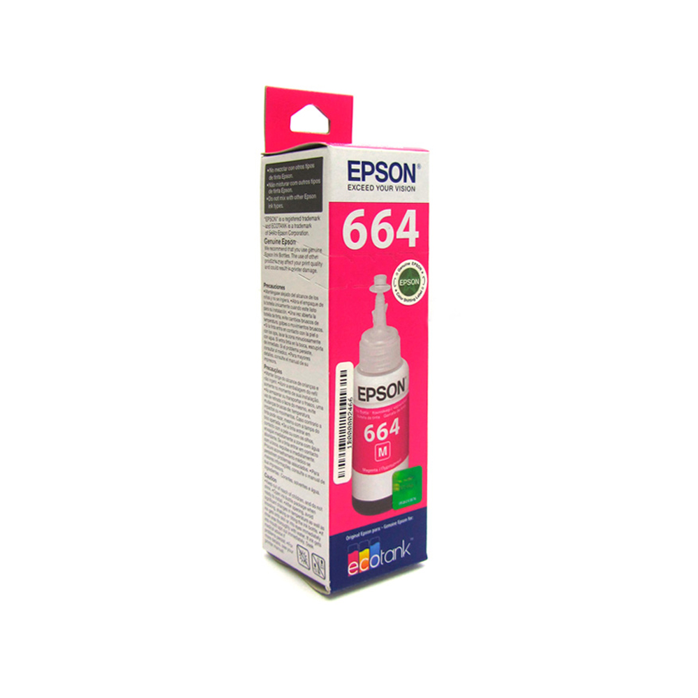 Botella Tinta Epson T664320-Al Magenta Para L200