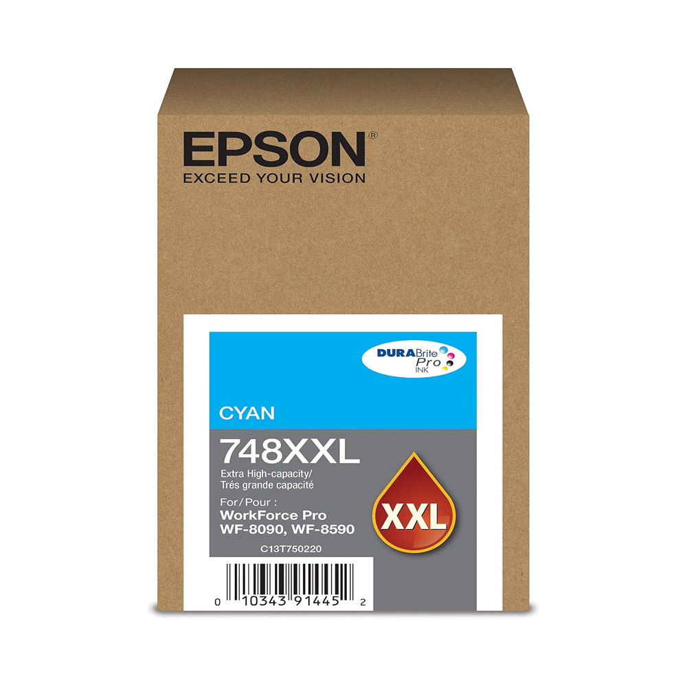 Tinta Epson T748Xxl220 P/Wf-6090/6590 Cyan