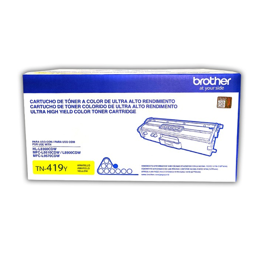 Toner Brother TN419Y Yellow P/Mfc-L8900cdw, 9000Pag
