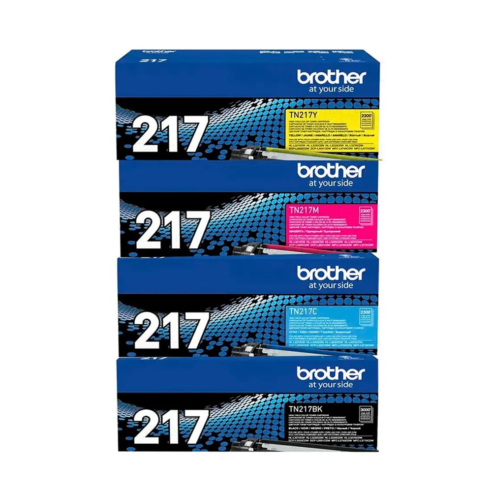 Kit De Toner Tn217 L3270Cdw, L3551Cdw, L3750Cdw BCMY