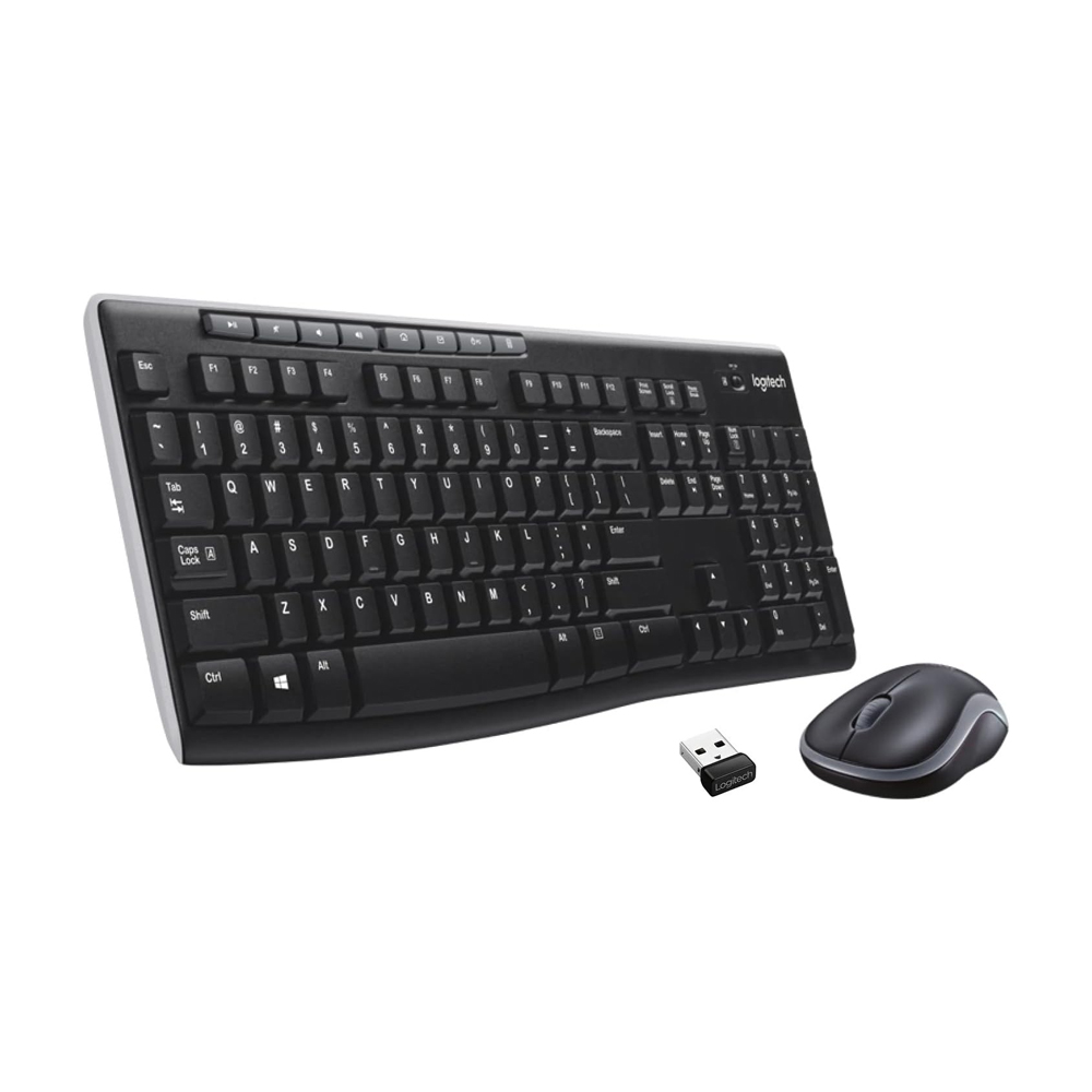 Teclado Logitech + Mouse Mk270 Wireless Usb Black (Pn 920-004432) 1 Teclado Logitech + Mouse Mk270 Wireless Usb Black (Pn 920-004432) - Imagen 1