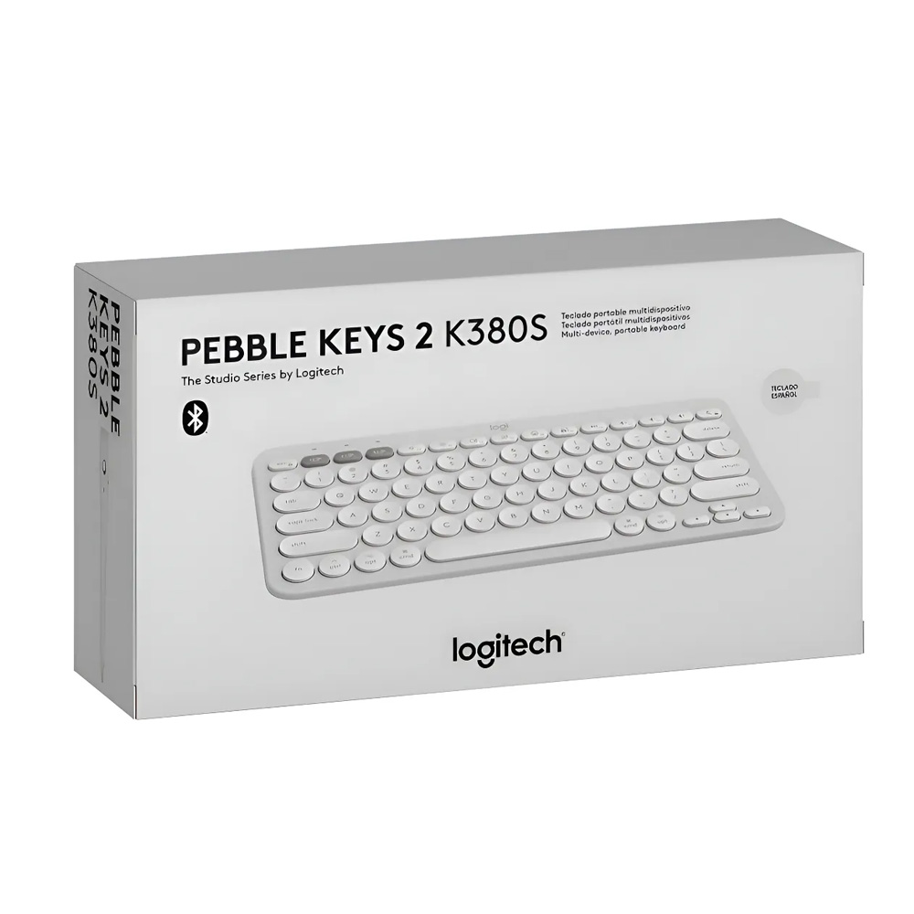 Teclado Logitech Pebble 2 K380s Bluetooth Inalámbrico White