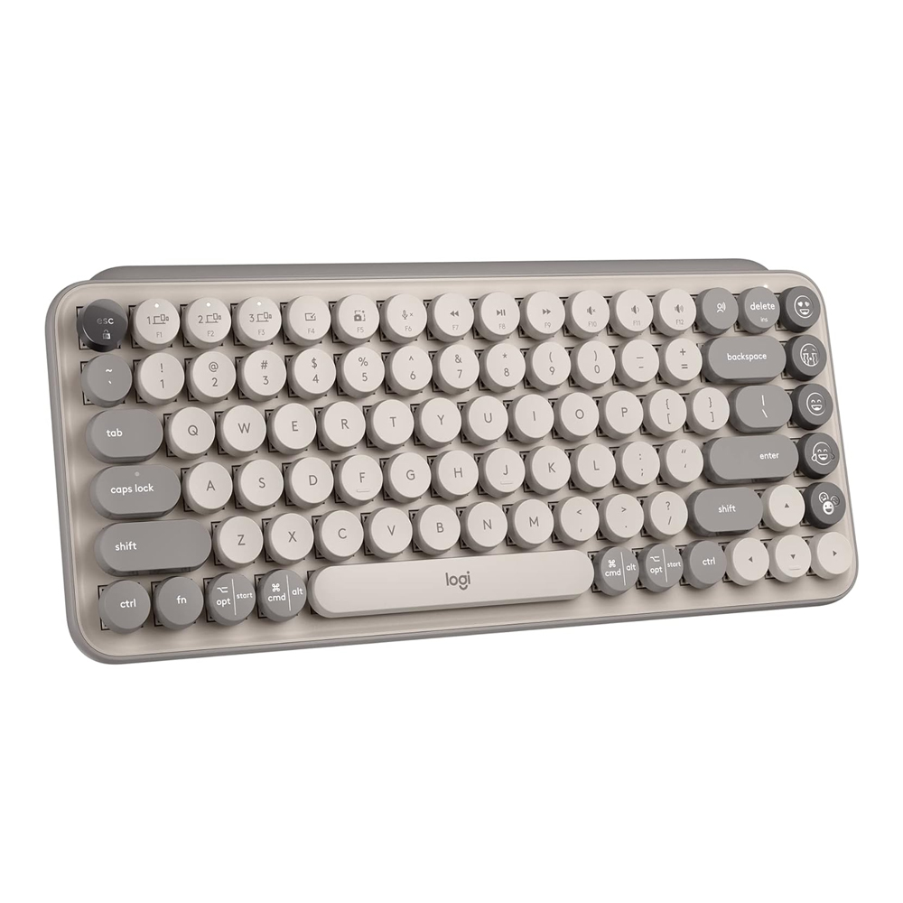 Teclado Logitech Pop Keys Multi-Device Wireless/Bt Mist Sand Gray (920-011518) - Imagen 1