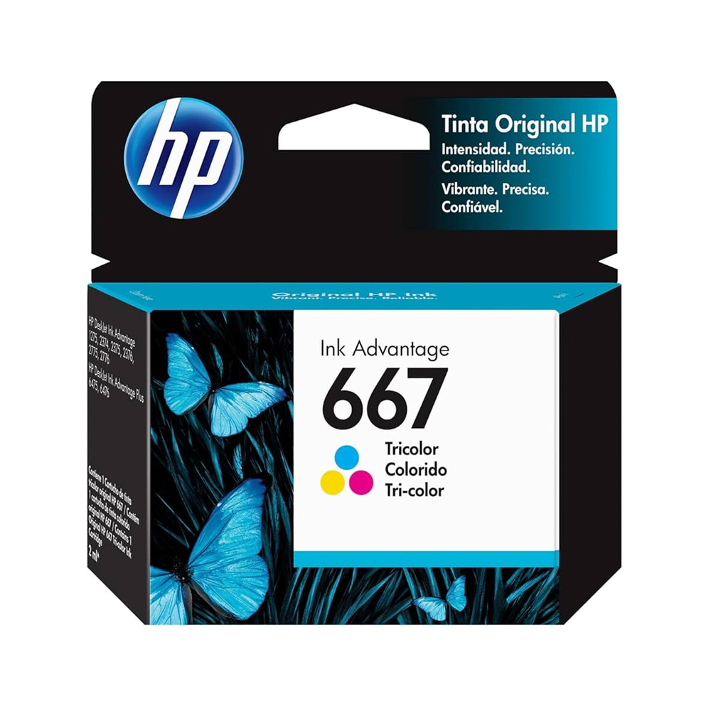 Tinta Hp 3Ym78Al (667) Tricolor (Dj 2775 / 4175) 1 Tinta Hp 3Ym78Al (667) Tricolor (Dj 2775 / 4175) - Imagen 1