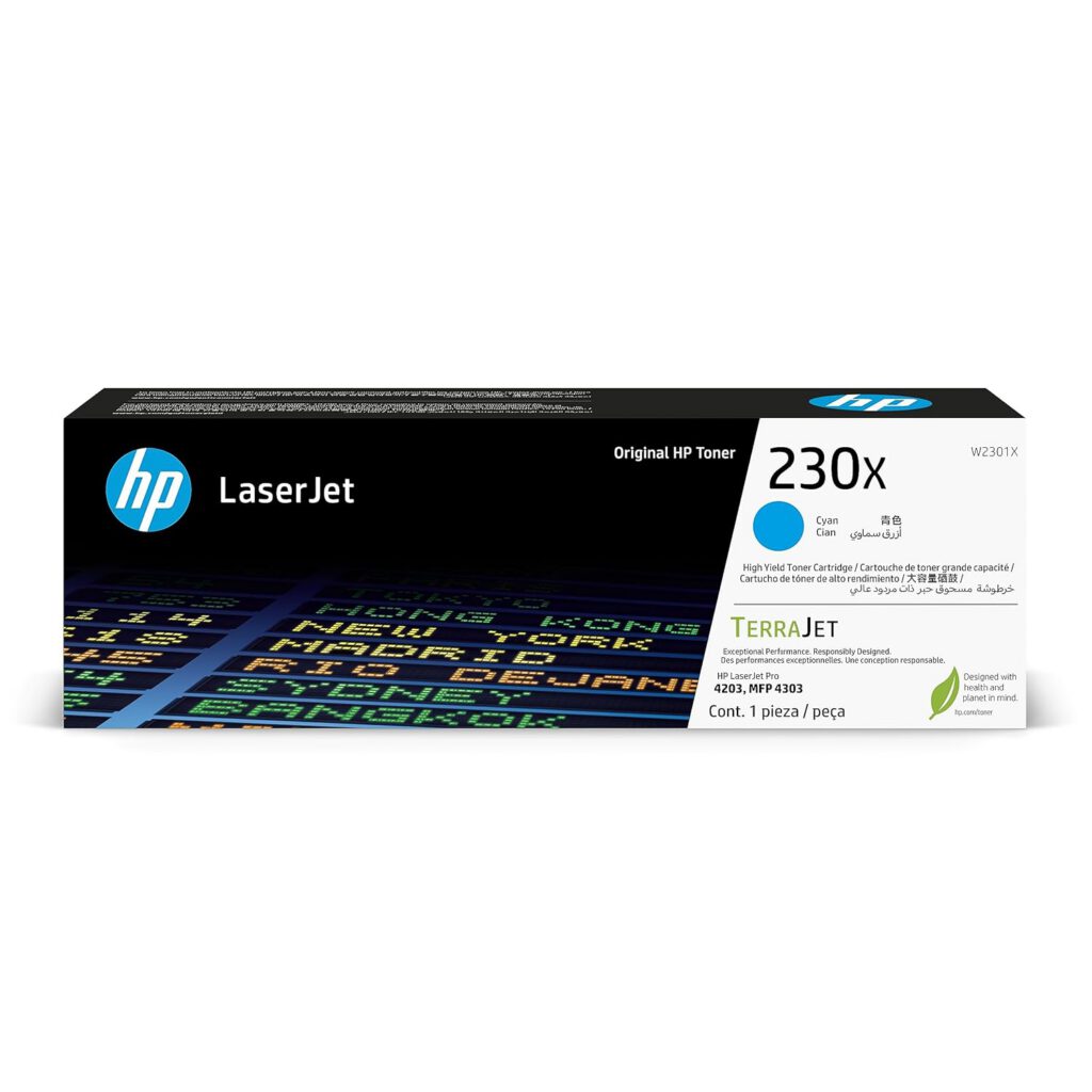 Toner HP 230X Cian (W2301X) LaserJet Pro 4303FDW/4203DW 5500 Pag.