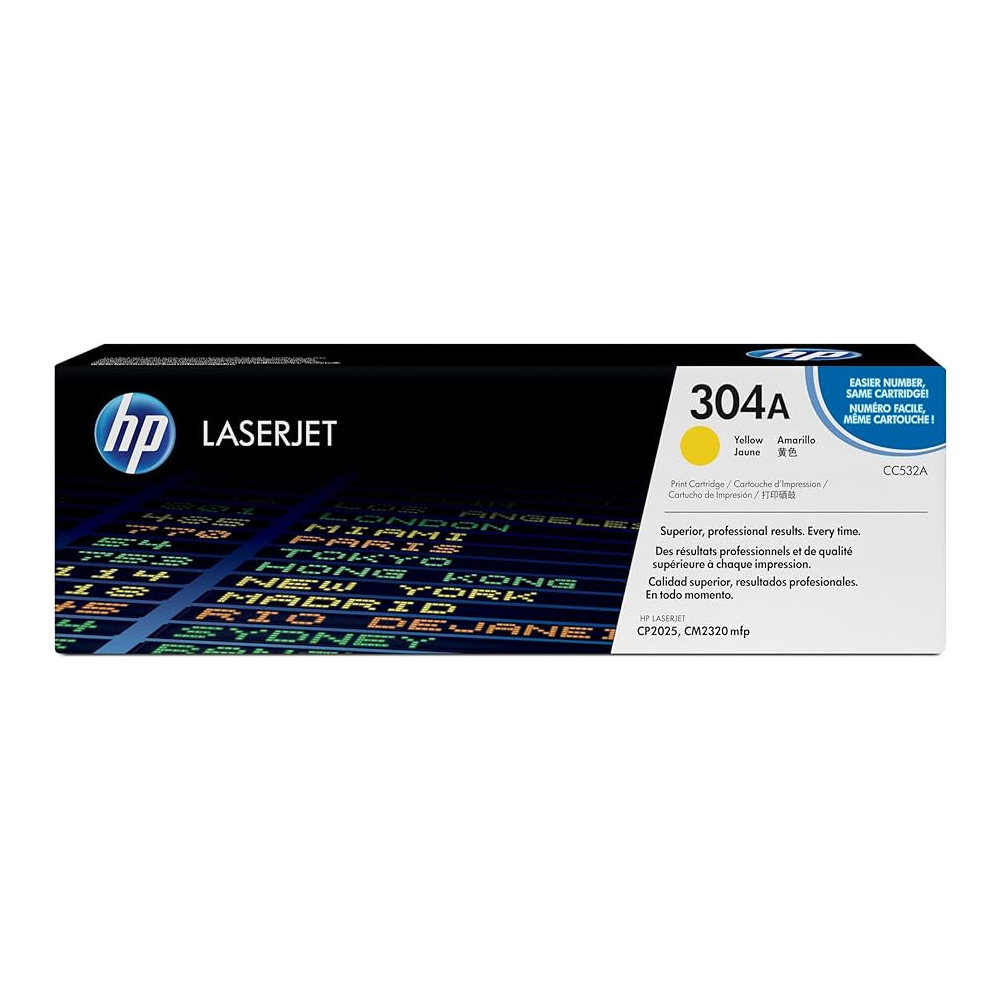 Toner HP 304A Yellow (CC532A) LaserJet CP2025/CM2320 2800 Pag.