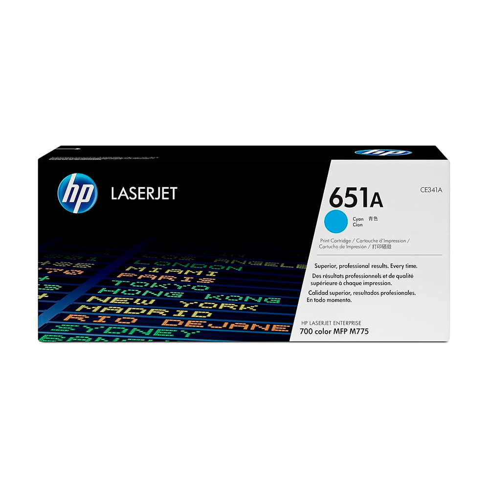 Toner Hp Ce341A (651A) L.J. Ent 700 Cyan 16K Pg 1 Toner Hp Ce341A (651A) L.j. Ent 700 Cyan 16K Pg - Imagen 1