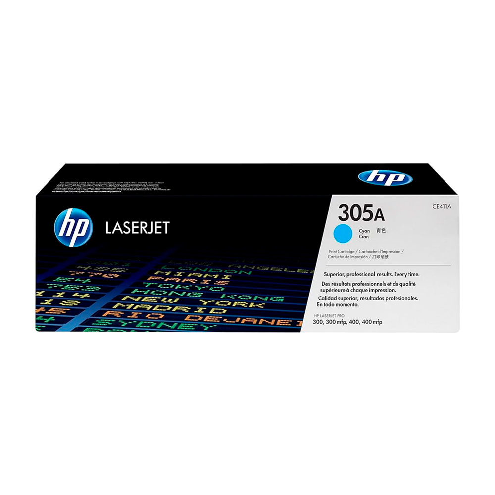 Toner HP 305A Cian (CE411A) LaserJet M475/M451DW/M351/M375 2600 Pag.