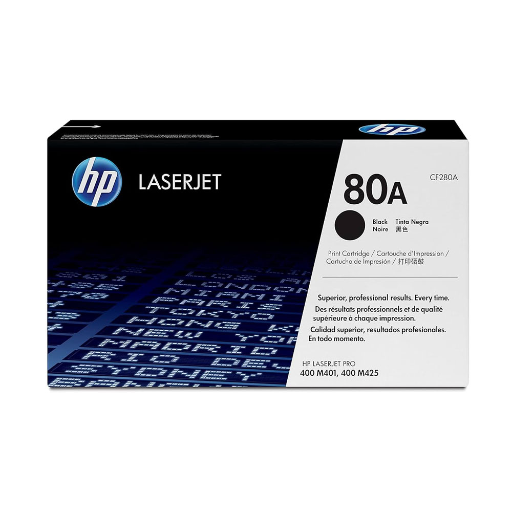 Toner HP 80A Negro (CF280A) LaserJet M401/M425 2700 Pag.
