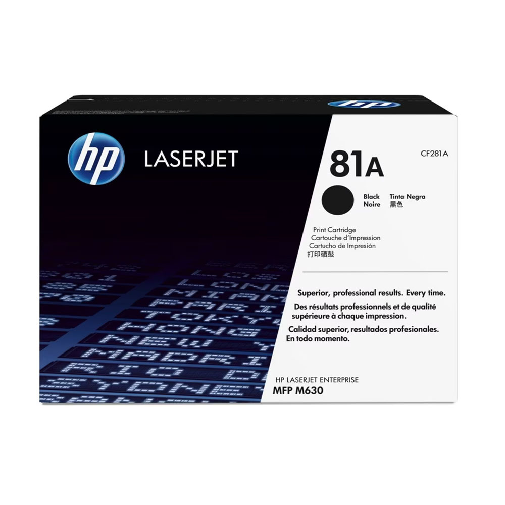 Toner HP 81A Negro CF281A MFP M630 10.5K Pag