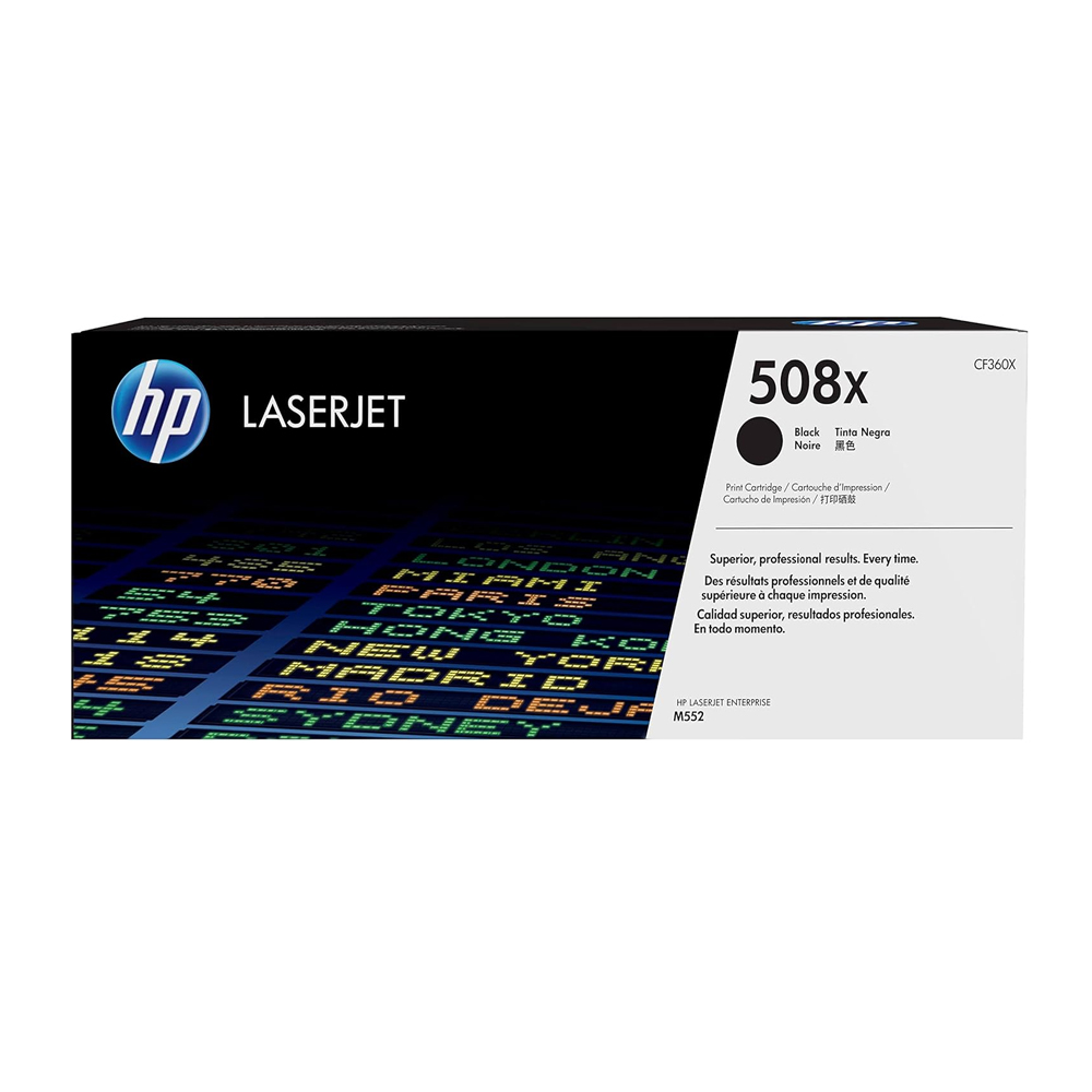 Toner Hp 508X Cf360X Black Mfp M553 12.5Kpg. - Imagen 1