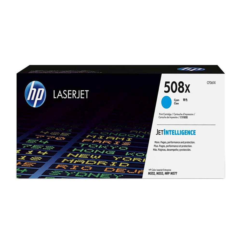 Toner Hp 508X Cf361X Cyan Mfp M553 9.5Kpg. - Imagen 1