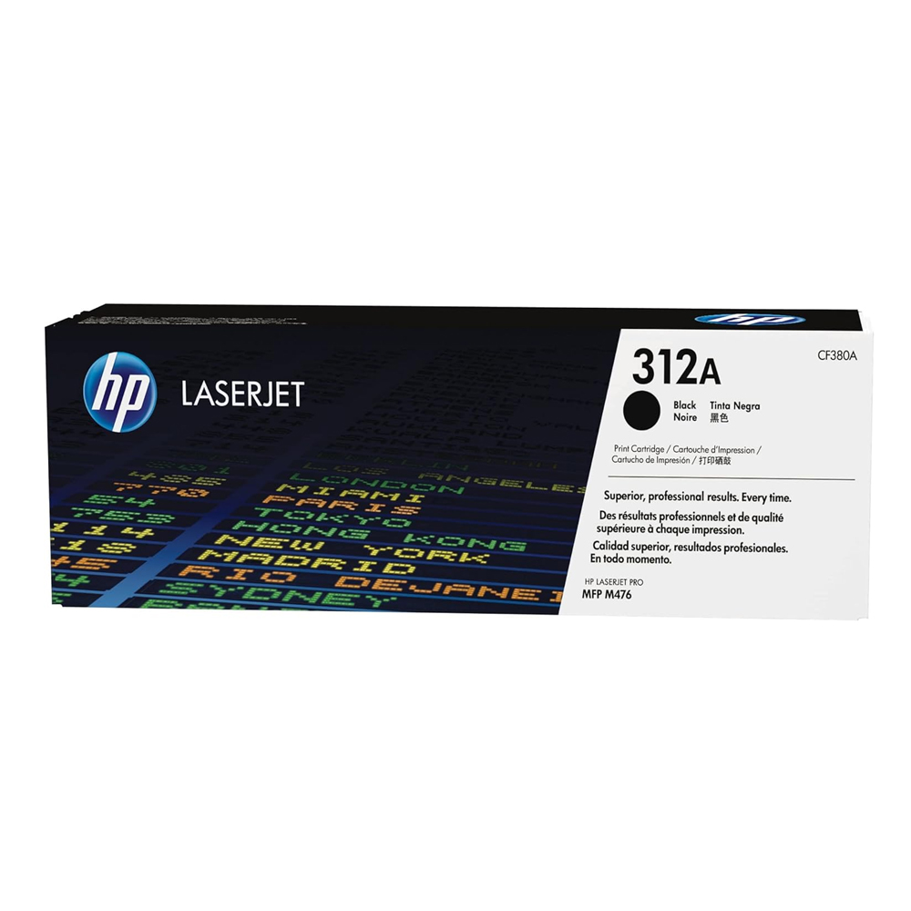Toner HP 312A Negro (CF380A) LaserJet Pro M476nw/M476dw 2700 Pag.