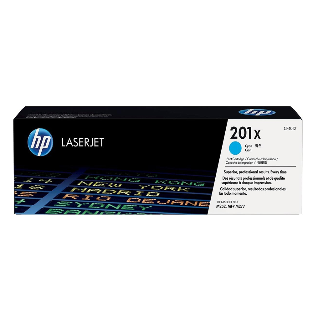 Toner HP 201X Cian (CF401X) LaserJet M274/M277DW/M252DW 2300 Pag.