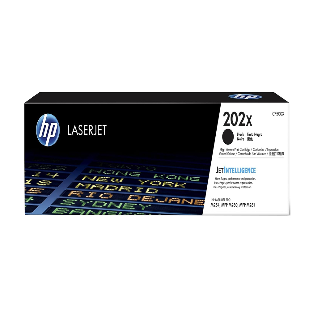 Toner HP 202X Negro (CF500X) LaserJet M254/M281 3200 Pag.