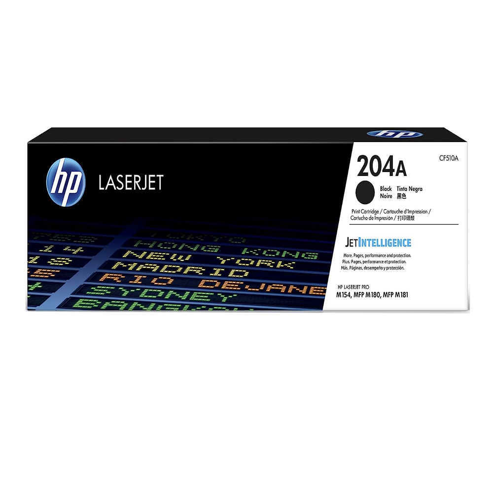 Toner HP 204A Negro (CF510A) LaserJet M154/M180/M181 1100 Pag.