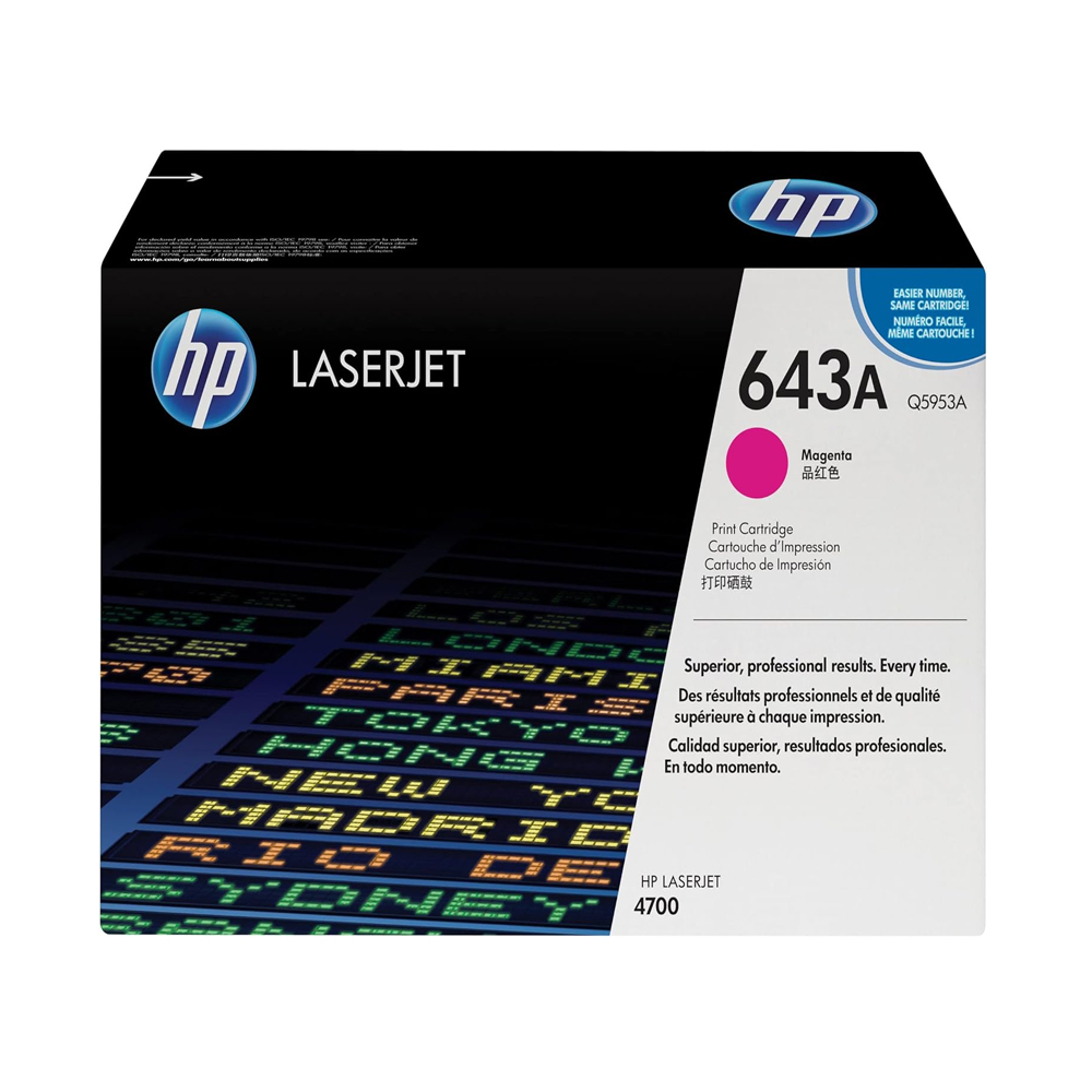 Toner Hp 643A Q5953A Magenta L.J. 4700 - Imagen 1