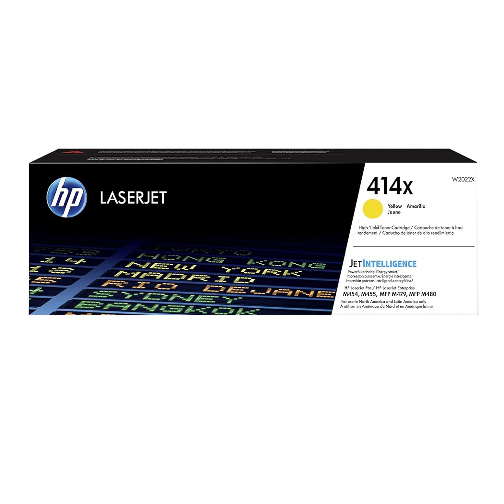 Toner HP 414X Yellow (W2022X) LaserJet M454/M479/M455/M480 6000 Pag.