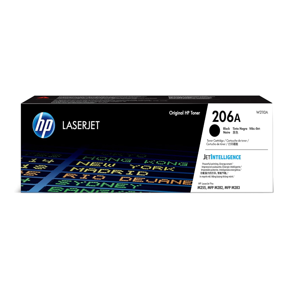 Toner HP 206A Negro (W2110A) LaserJet M255DW/M283FDW 1350 Pag.